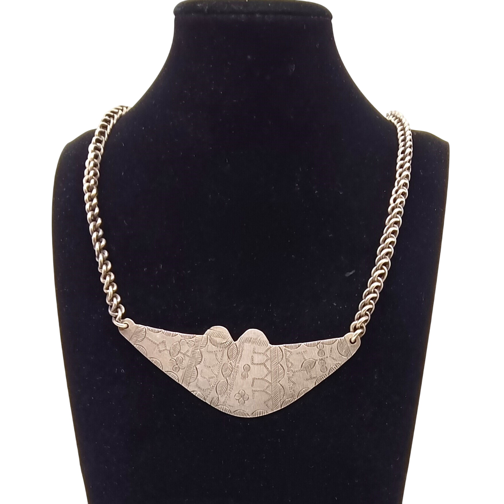 Collier plastron en mtal argent - Label Emmaus - Modalova
