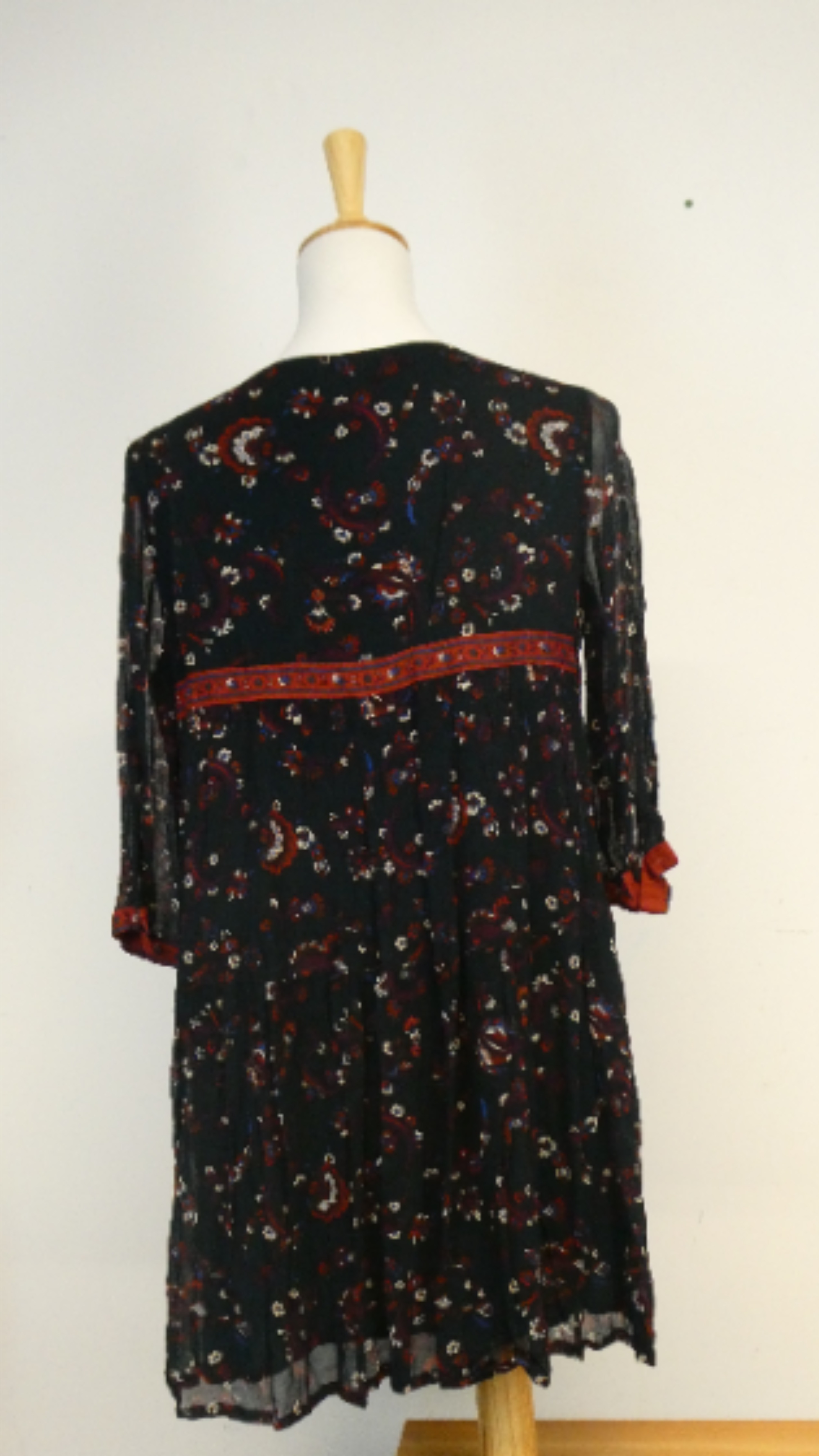 Ba&sh - Robe verte motif fleurs multicolores - T2 - Photo 7