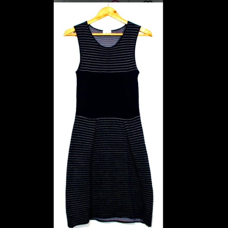 Robe - 34 - maille,  rayures blanches, sans manche - Rodier - Modalova