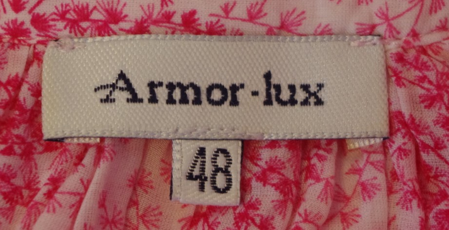 🌸 Blouse Armor Lux - 48 - Rose & Blanche – Élégance Légère 🌸 - Photo 5