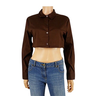 Chemisier court fonc - Divided - taille XS - H&M - Modalova