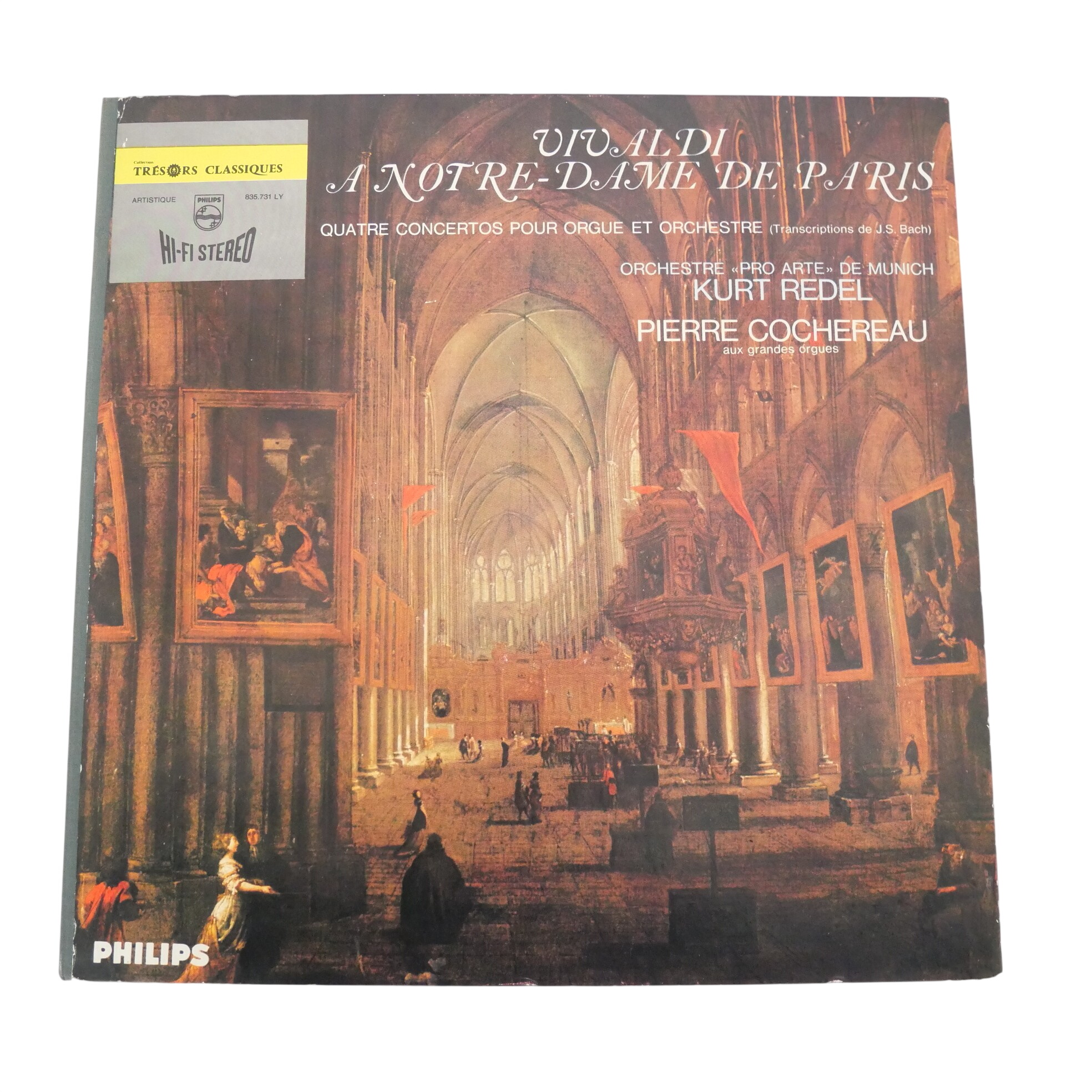 Vinyle Vivaldi à Notre Dame de Paris 1964 Très bon état -  reconditionné disponible sur Label Emmaüs