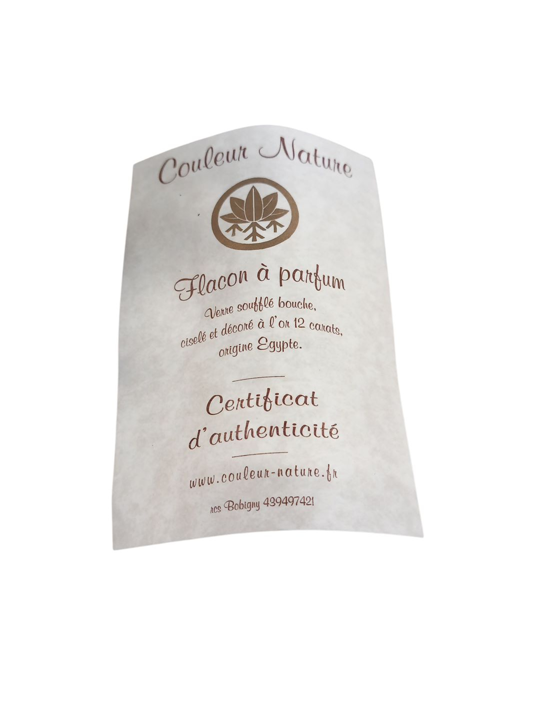Flacon de parfum oriental soufflé à la bouche. Bon état - Vue 6 - 