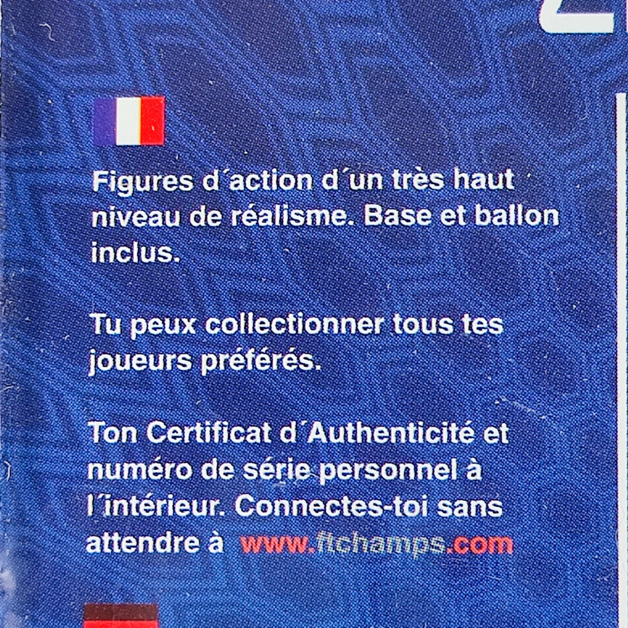 Figurine ZIDANE - équipe de France 1998 Bon état - Vue 5 - 