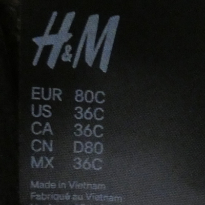 Soutien gorge noir avec armatures - H&M - taille 80C - Photo 3