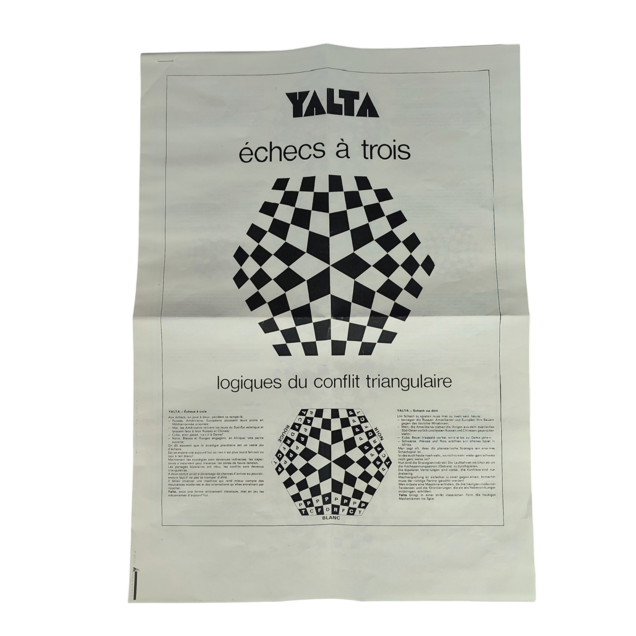 Voir photo 3 de Jeu d'échecs à trois joueurs YALTA - jeux Morize Jeu d'échecs à trois joueurs YALTA - jeux Morize - Vue 3 -