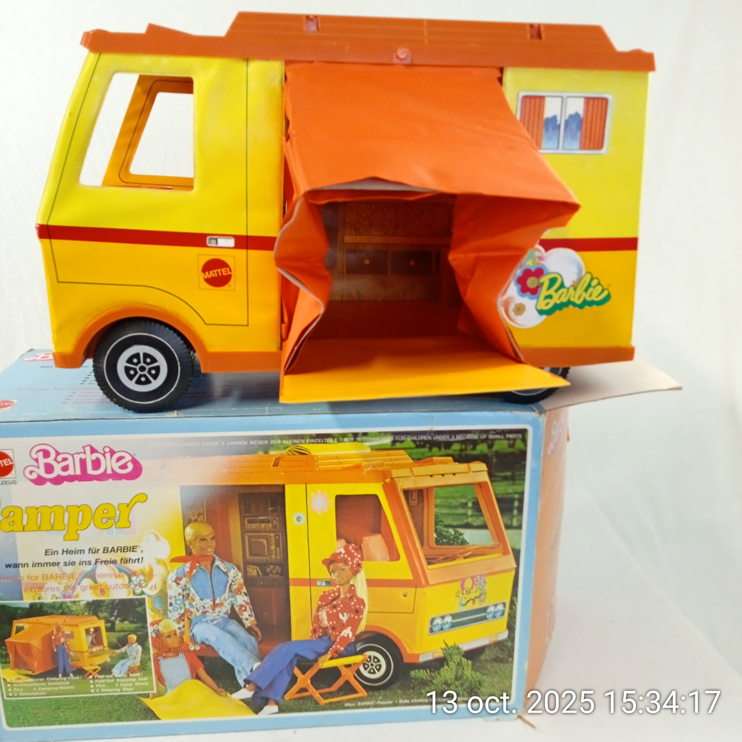 Barbie Camping-car 1970 CAMPER Mattel Bon état - Vue 4 - 