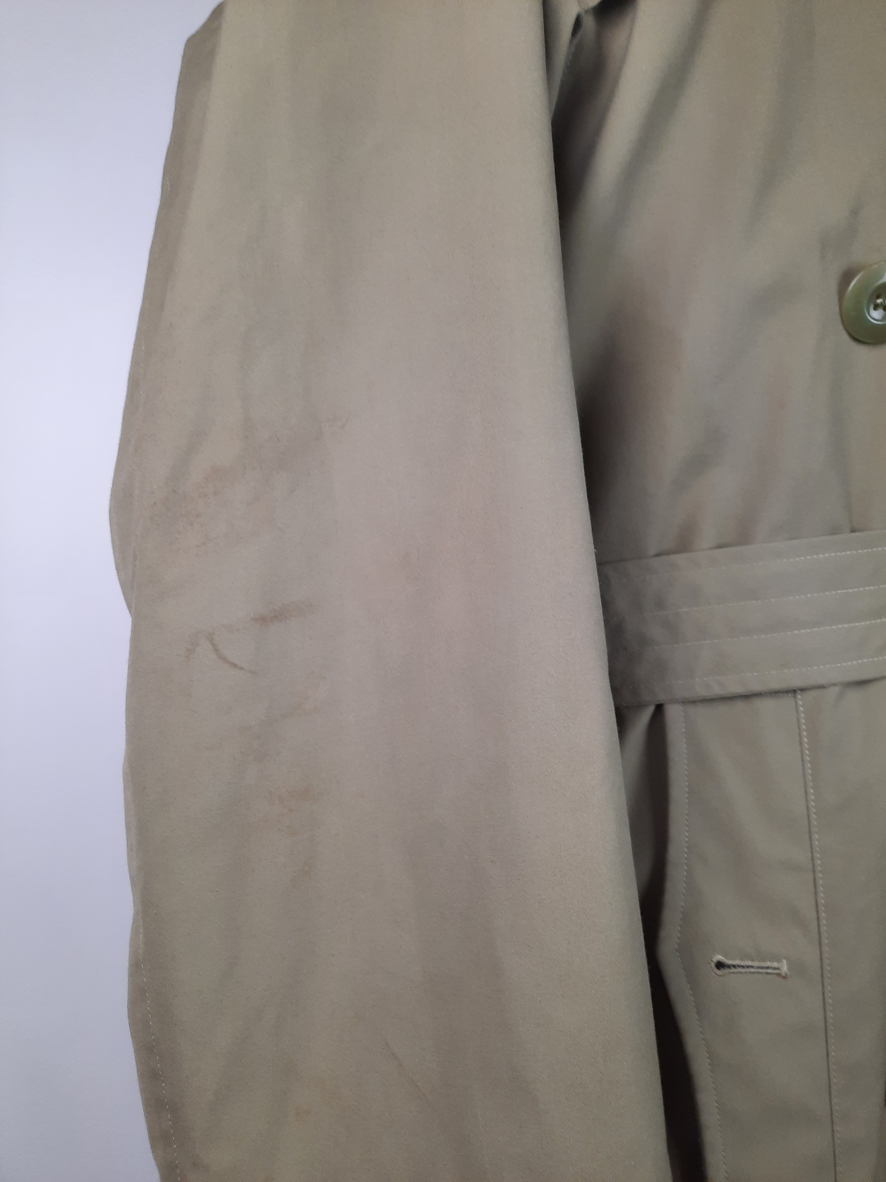 Vintage Manteau militaire Manufacture de blainville paris 1975 kaki avec doubleur chaude amovible en fourrure 88 M - Photo 7