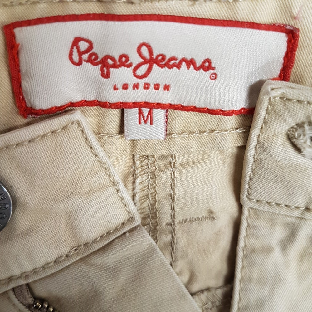 Voir photo 9 de Jupe en toile beige façon jean - PEPE JEANS - taille M Jupe en toile beige façon jean - PEPE JEANS - taille M Très bon état - Vue 9 -
