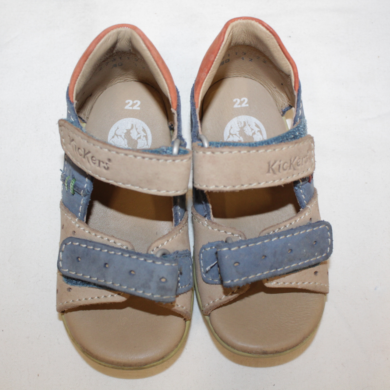 Chaussures pour enfant taille 21 - Kickers Gugus marine rouge Très bon état -  reconditionné disponible sur Label Emmaüs