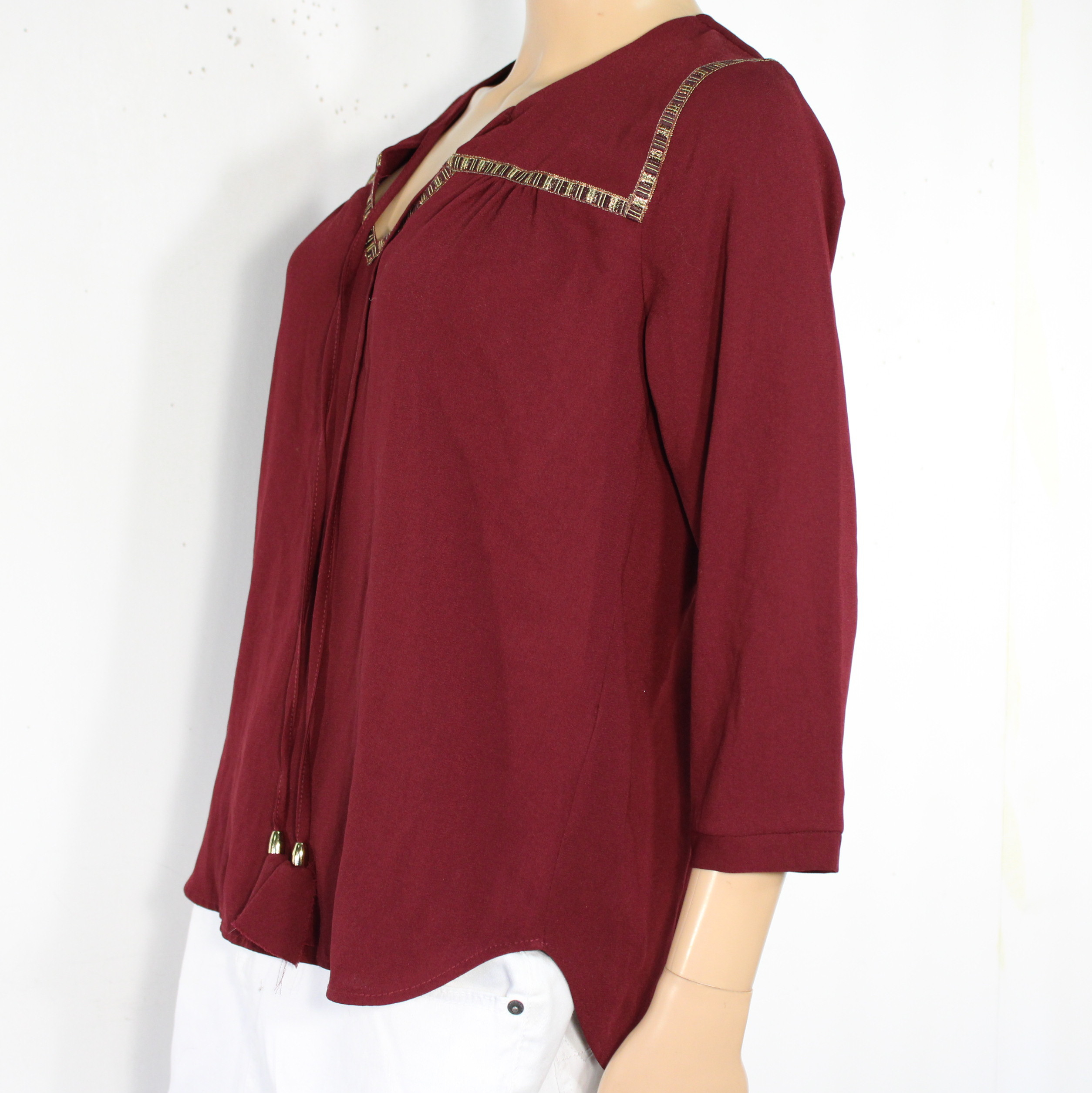 Blouse Femme Bordeaux EMA BLUE'S Taille 1 - Photo 1