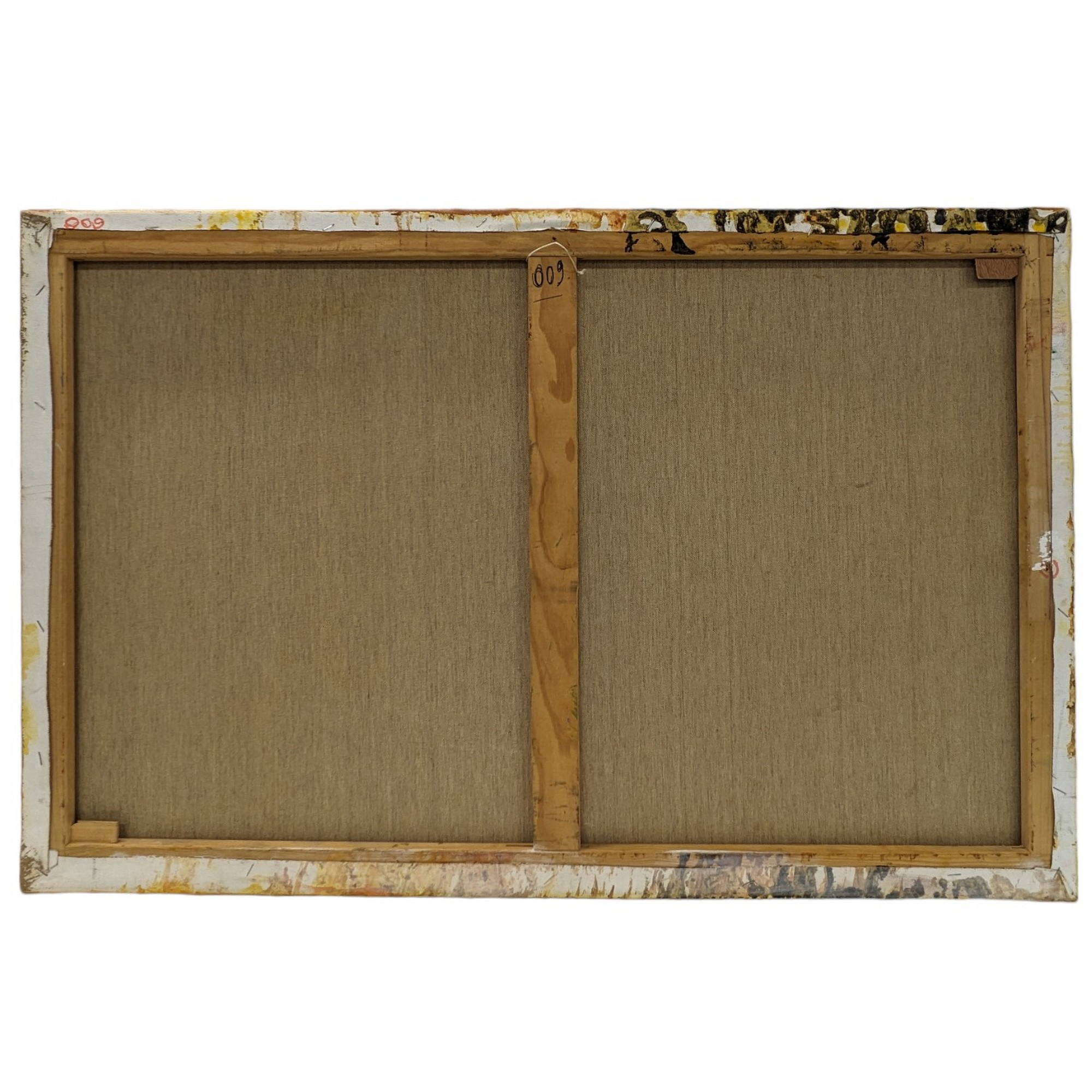 Tableau peinture signée Stéphane Breteau Art contemporain 100 x 65 cm - Bon état - Photo 5