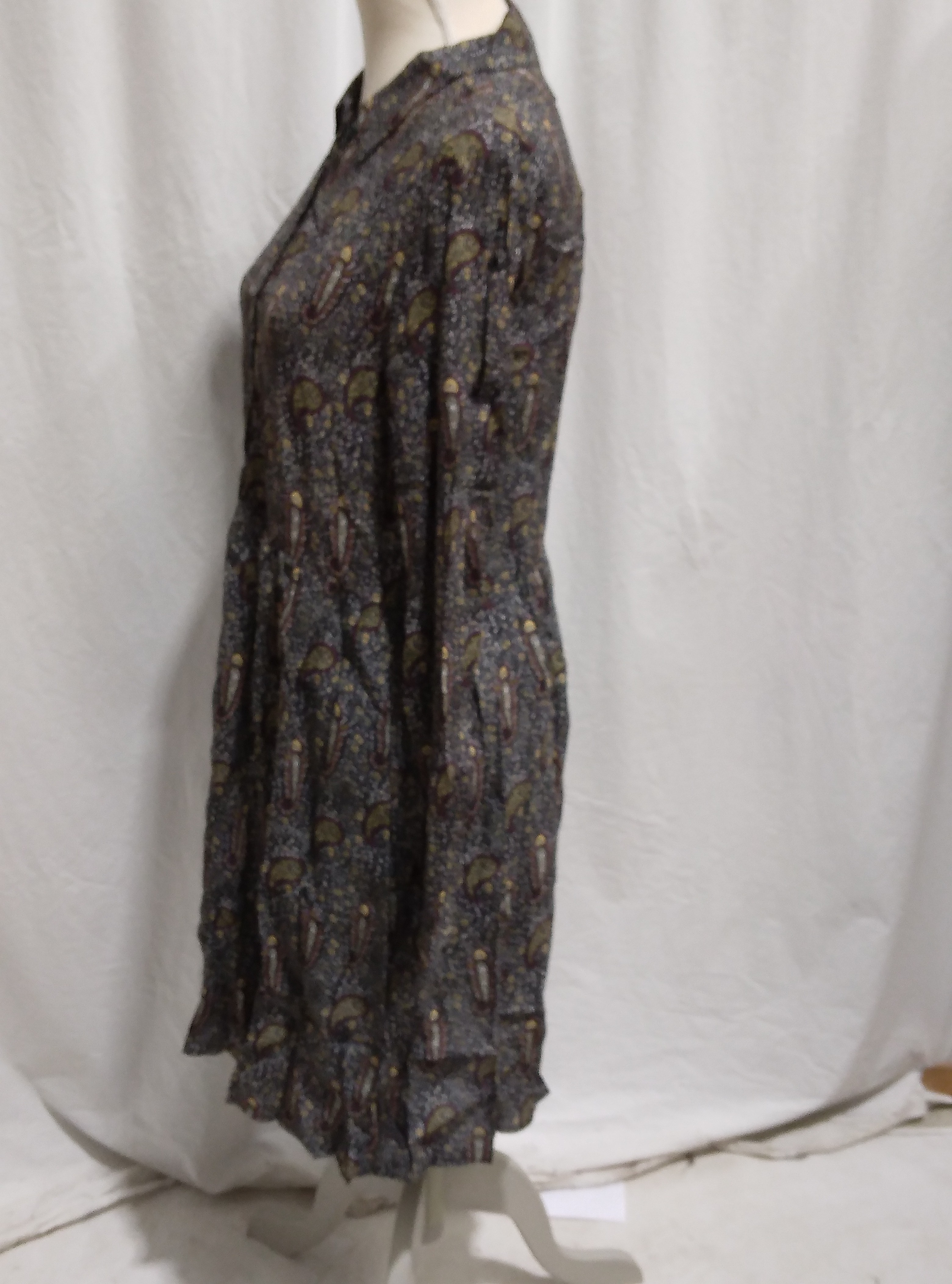 Robe chemise imprimé fleurs multicolore, (Modèle déposés), Marie Sixtine - M Comme neuf - Vue 2 - 