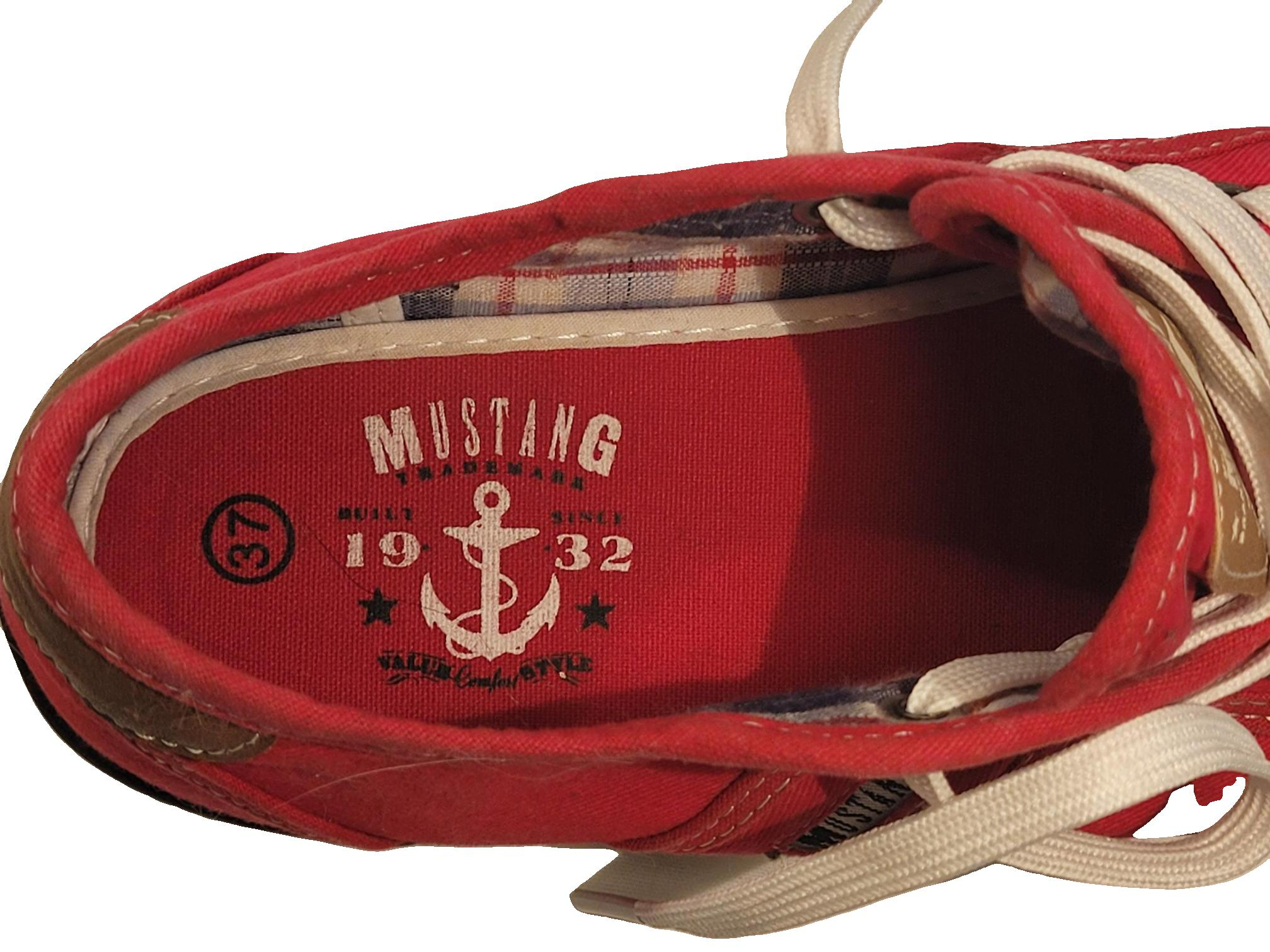 Baskets rouge Mustang, pointure 37 - Photo 5