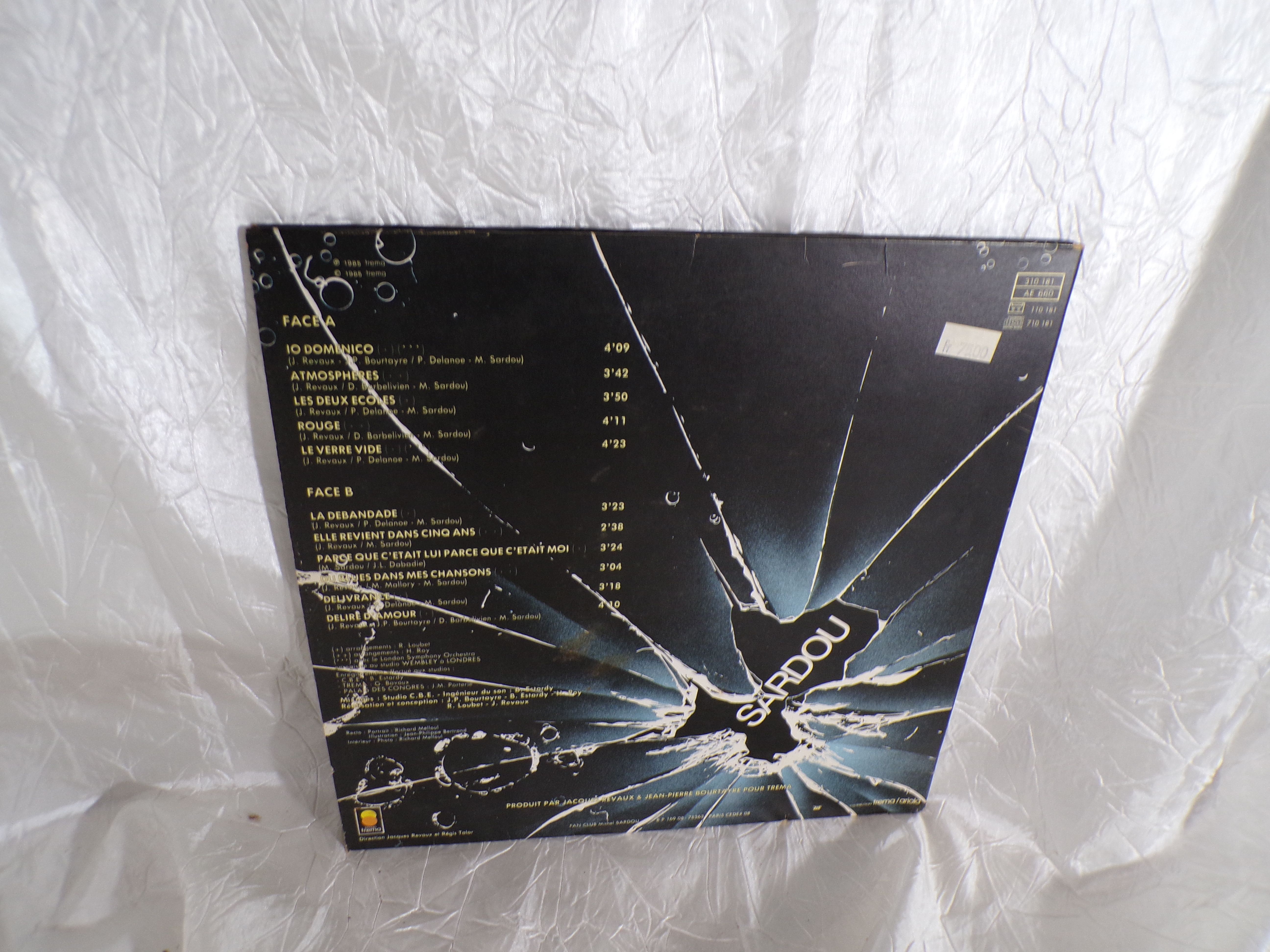 Voir photo 2 de Vinyle Michel Sardou Vinyle Michel Sardou Bon état - Vue 2 -