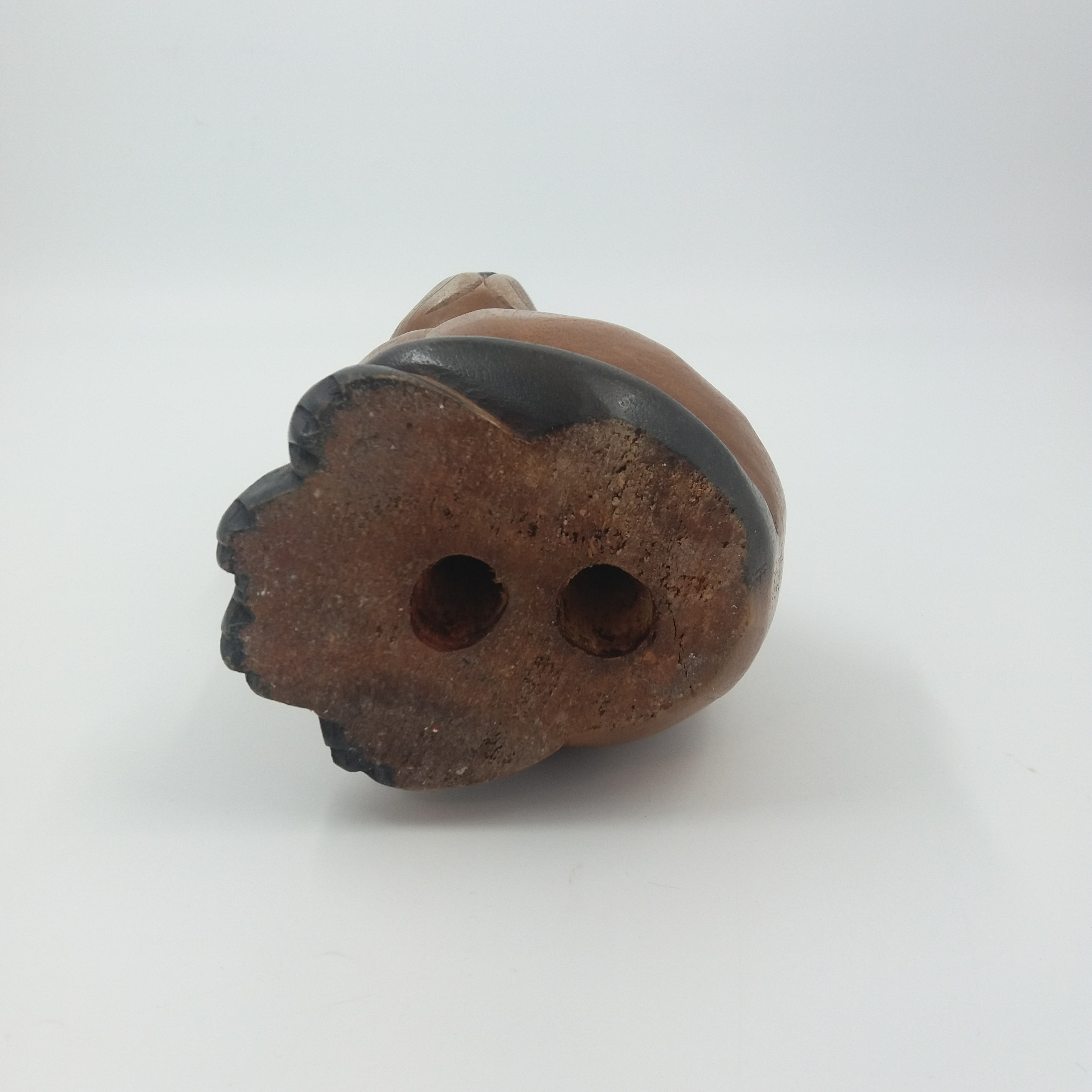 Sculpture chat en bois polychrome - Photo 3