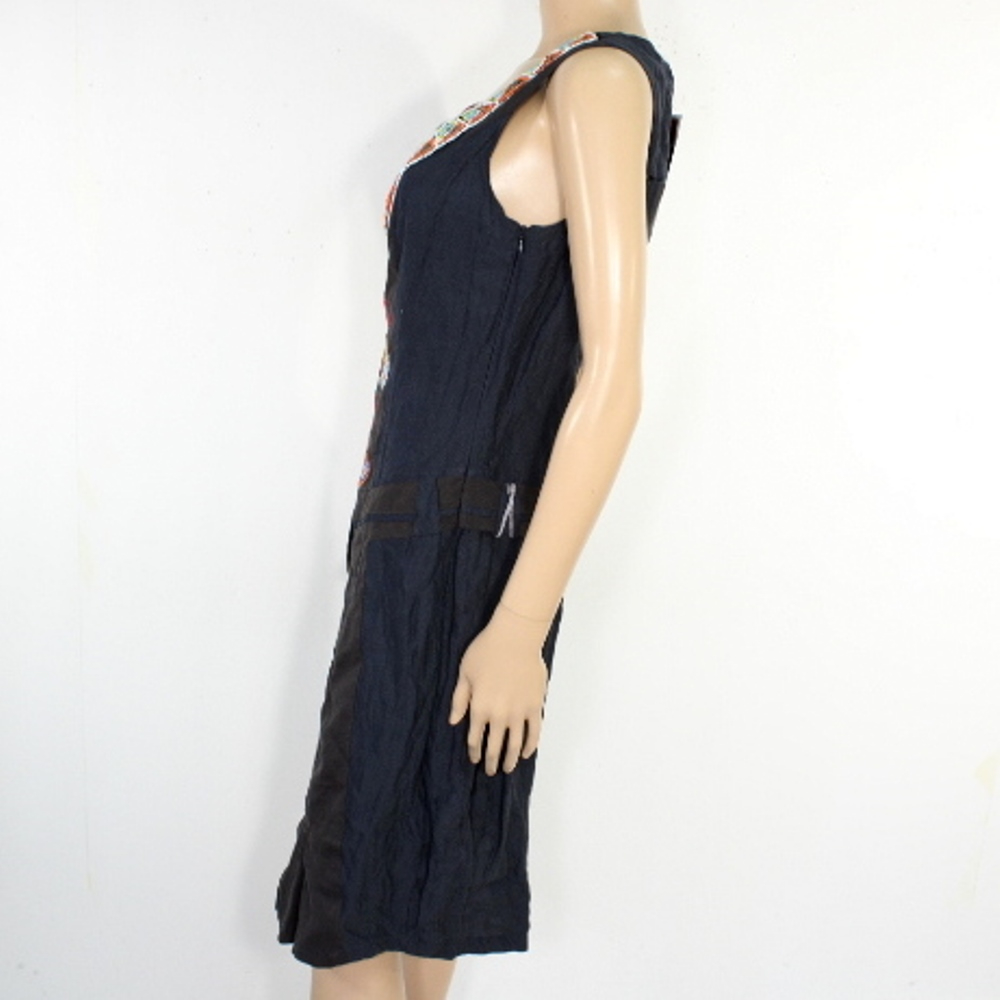 Robe Bleue & Noire AVENTURES DES TOILES Taille 38 Comme neuf - Vue 5 - 