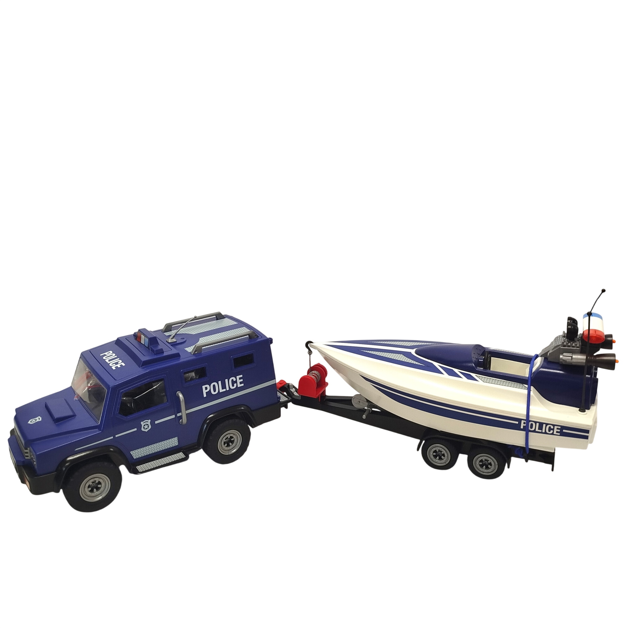Acheter Playmobil 5187 fourgon bateau de police Bon état - 35,00 € Playmobil 5187 fourgon bateau de police Bon état - reconditionné disponible sur Label Emmaüs