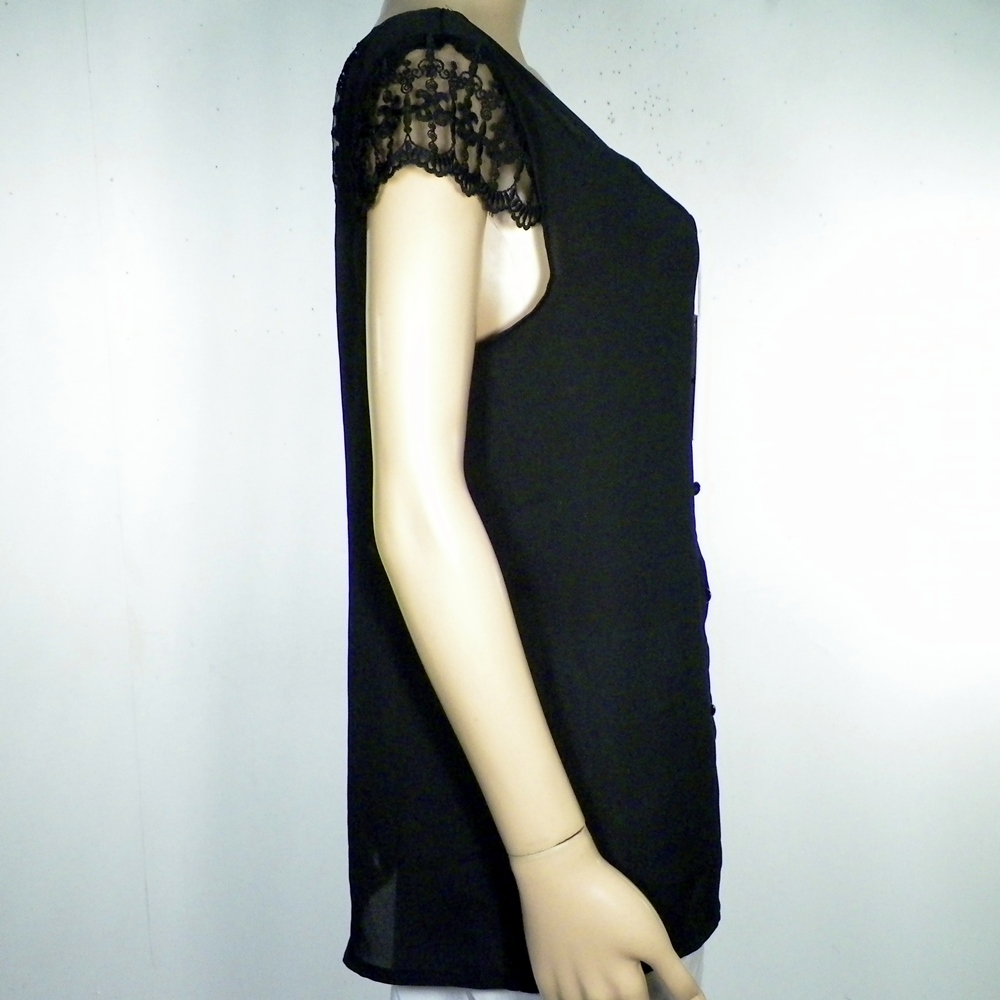 T-Shirt Femme Noir PIARA Taille L Comme neuf - Vue 2 - 