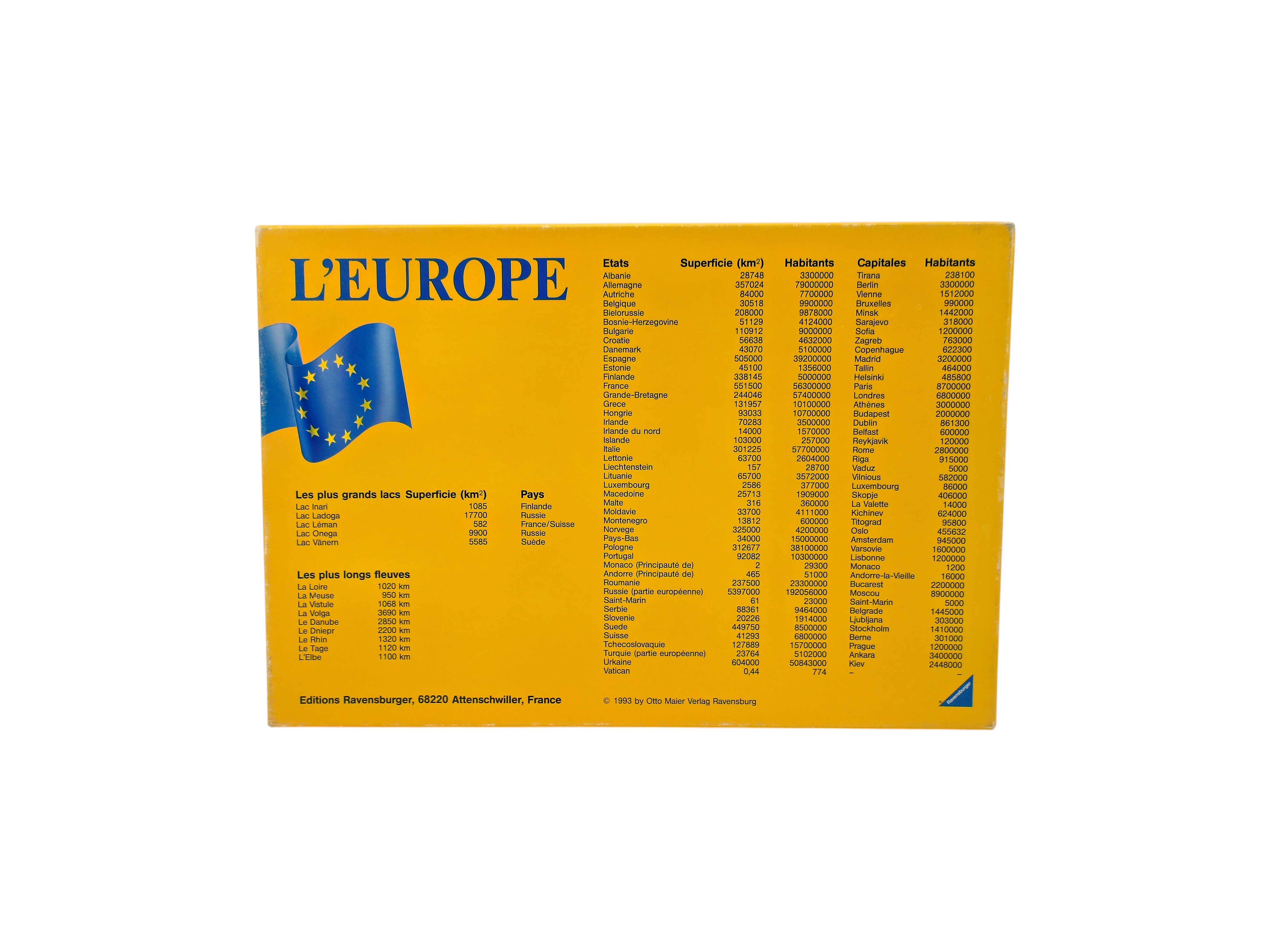 Puzzle - L'Europe - 200 Pièces - Édition 1993 Comme neuf - Vue 2 - 