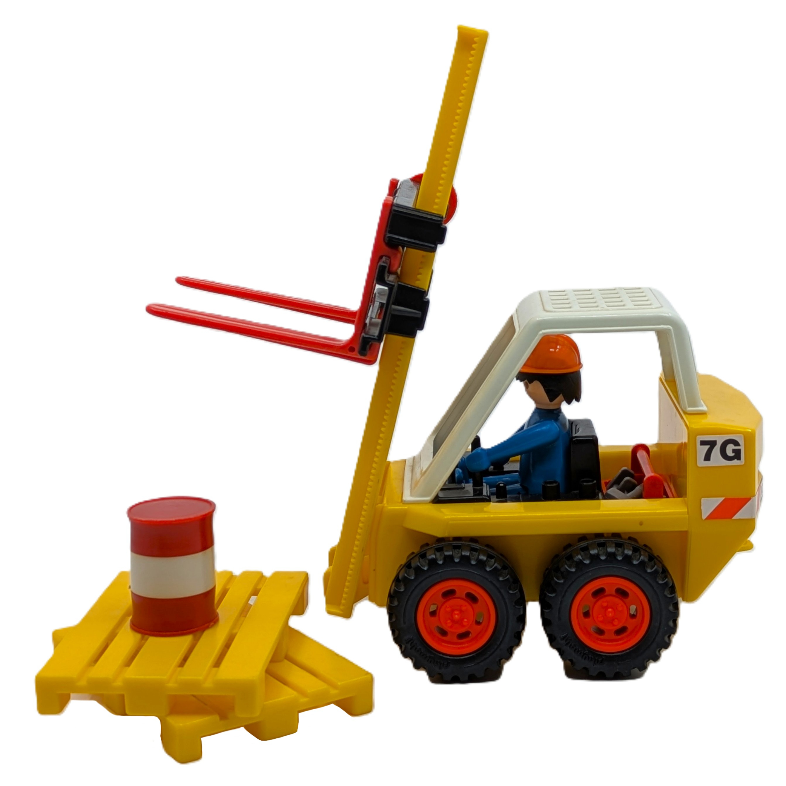 Voir photo 8 de Chariot Élévateur Vintage Playmobil System 3451 – Année 1980. Chariot Élévateur Vintage Playmobil System 3451 – Année 1980. Très bon état - Vue 8 -