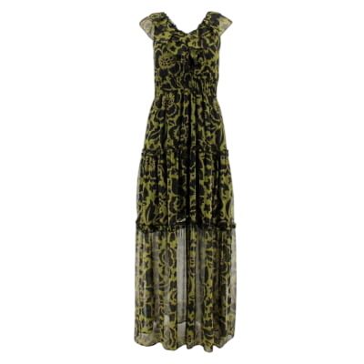 Robe noire et verte imprimée - Femme - NAF NAF - Taille 38 - Photo 0
