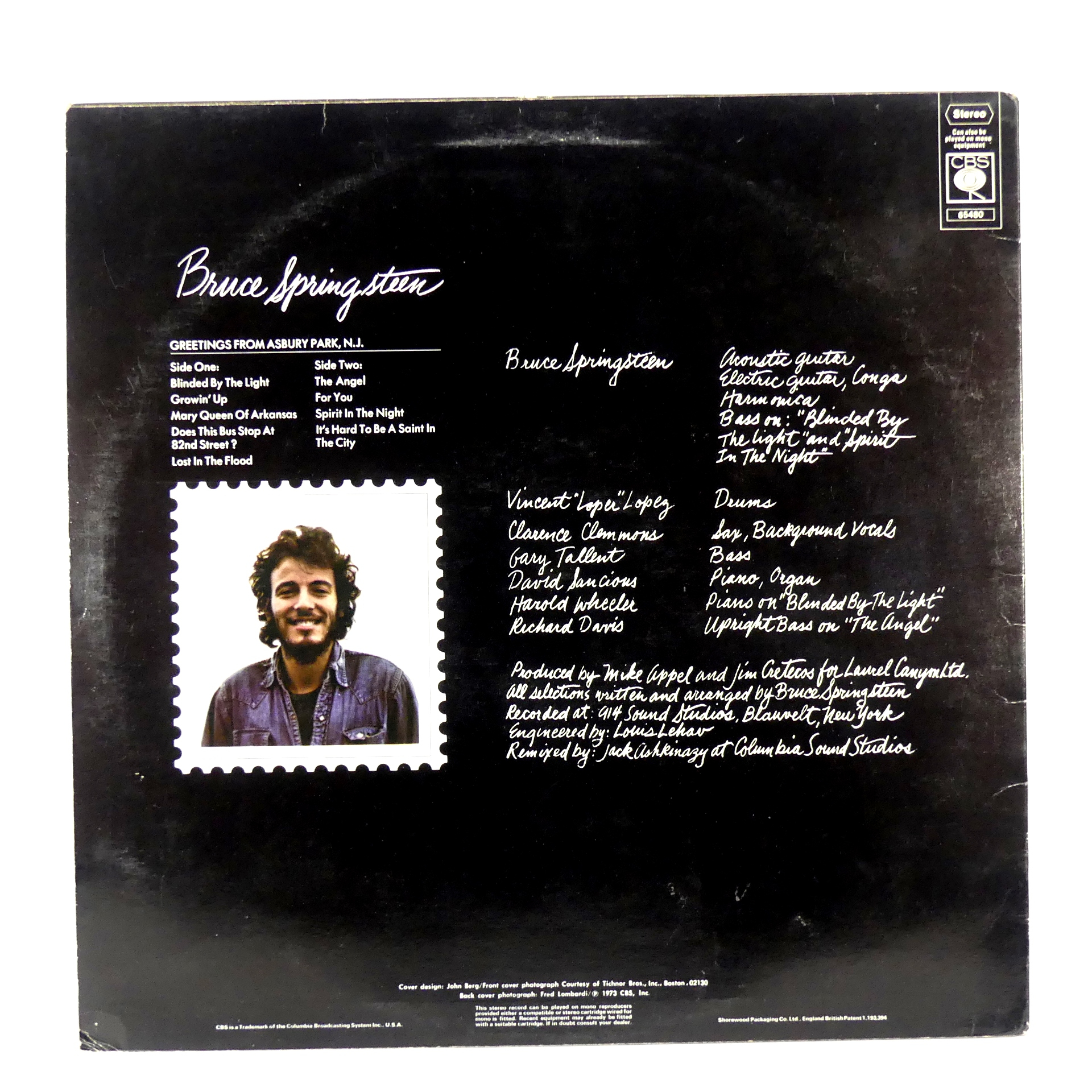 Vinyle - Bruce Springsteen - 1973  - Vue 5 - 