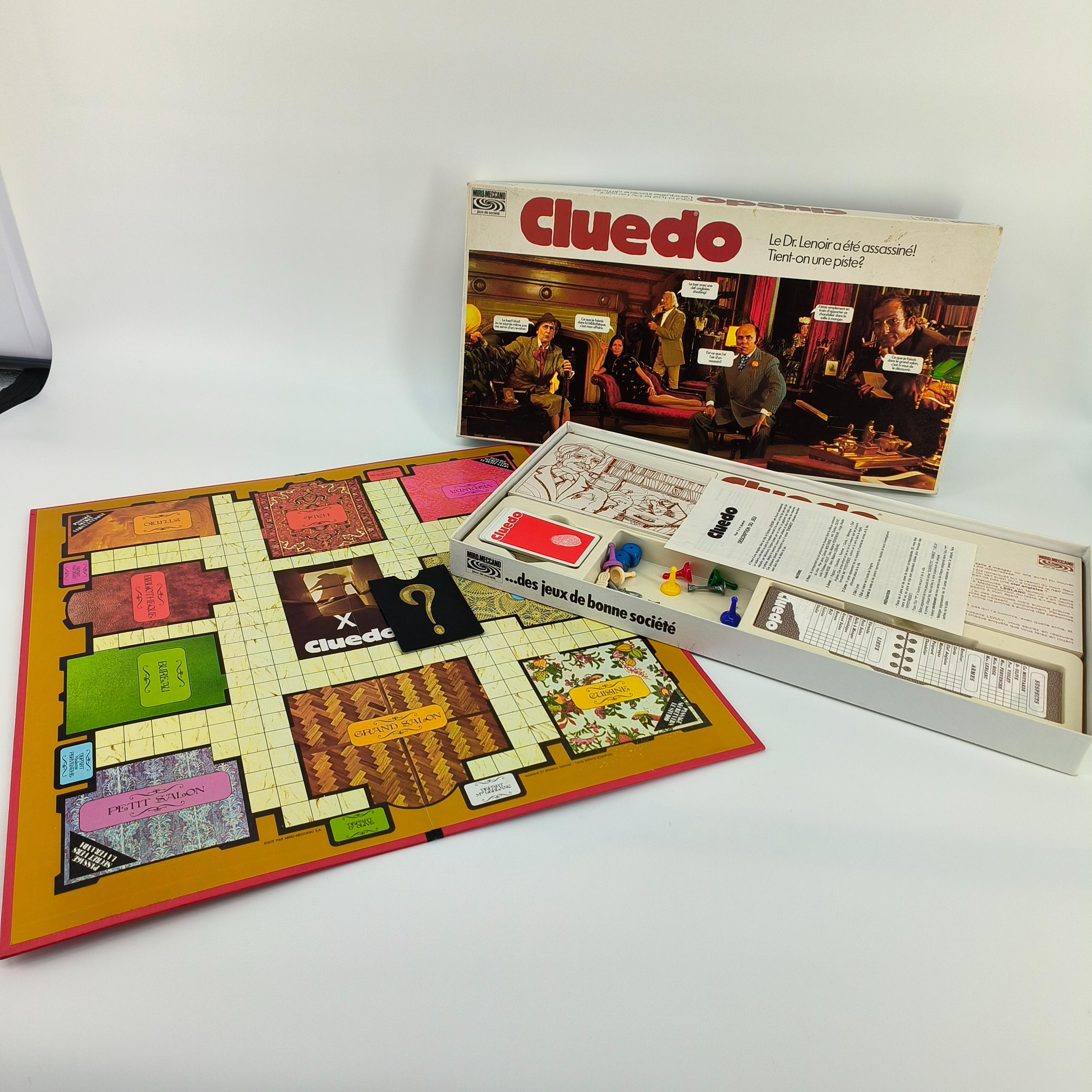 Jeu de société-Cluedo-Miro-Meccano- édition 1974- à partir de 8 ans Très bon état - Vue 3 - 