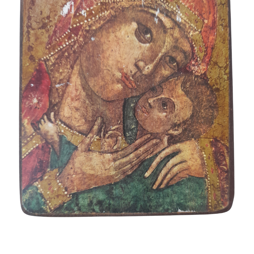 Icône Religieuse sur Bois – Vierge de Korsoun - Atelier d'Icônes de Saint-Cézaire Bon état - Vue 4 - 