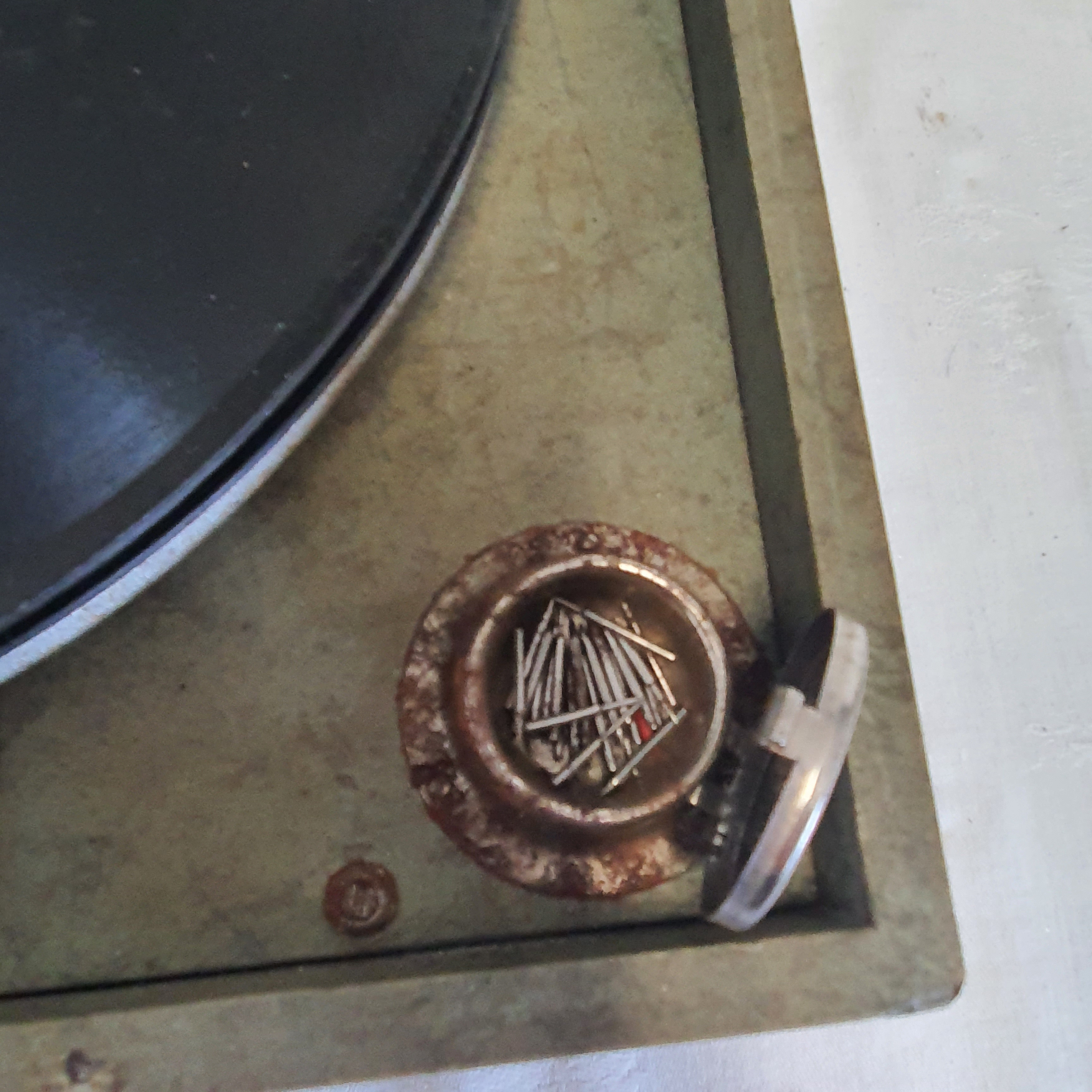 Gramophone Vintage Disque Vinyle année 30/40 État correct - Vue 12 - 