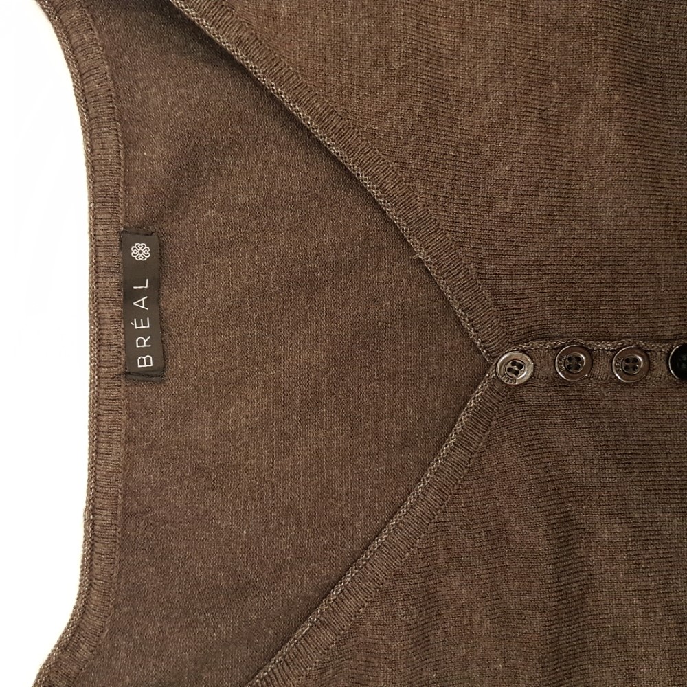 Pull de fêtes marron avec fils d'argent et petits clous brillants - Bréal - Taille 1 - Photo 5