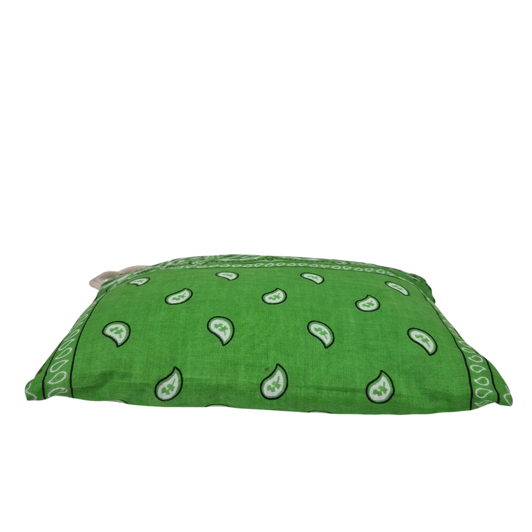 Pochette upcyclé verte - Photo 1