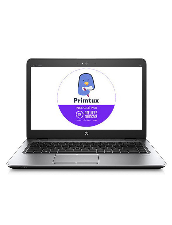 Primtux ! HP EliteBook 840 G3 - 256 Go - 8 Go - Batterie testée - PrimTux Bon état - Vue 3 - 