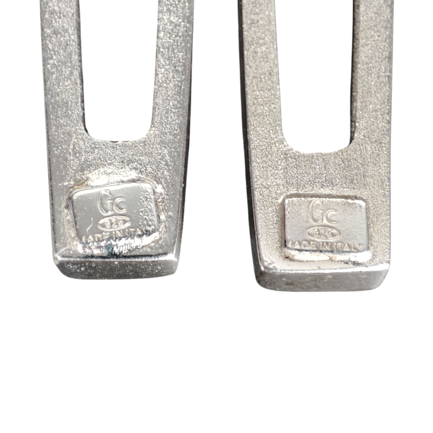 Boucles d'oreilles en argent GUCCI - Photo 5