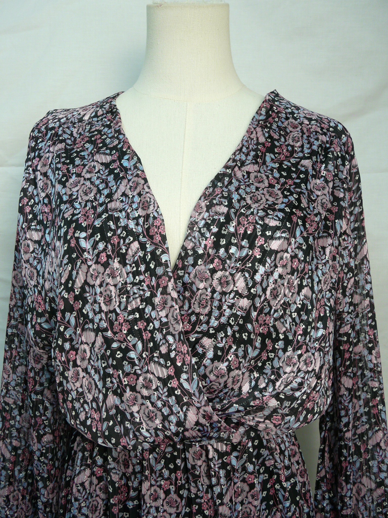 RF186 - Robe longue cache-coeur - Lili & Lala -Taille M Très bon état - Vue 5 - 