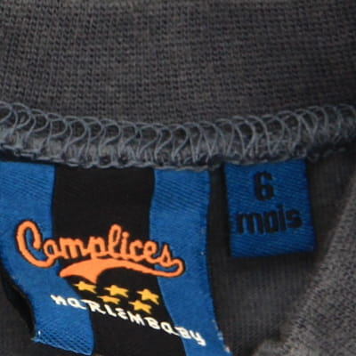 T-shirt bleu imprimé 