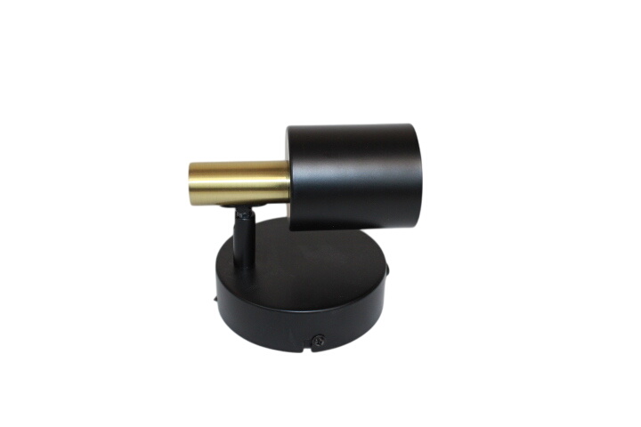 Applique murale noire et dorée- spot orientable - Photo 0
