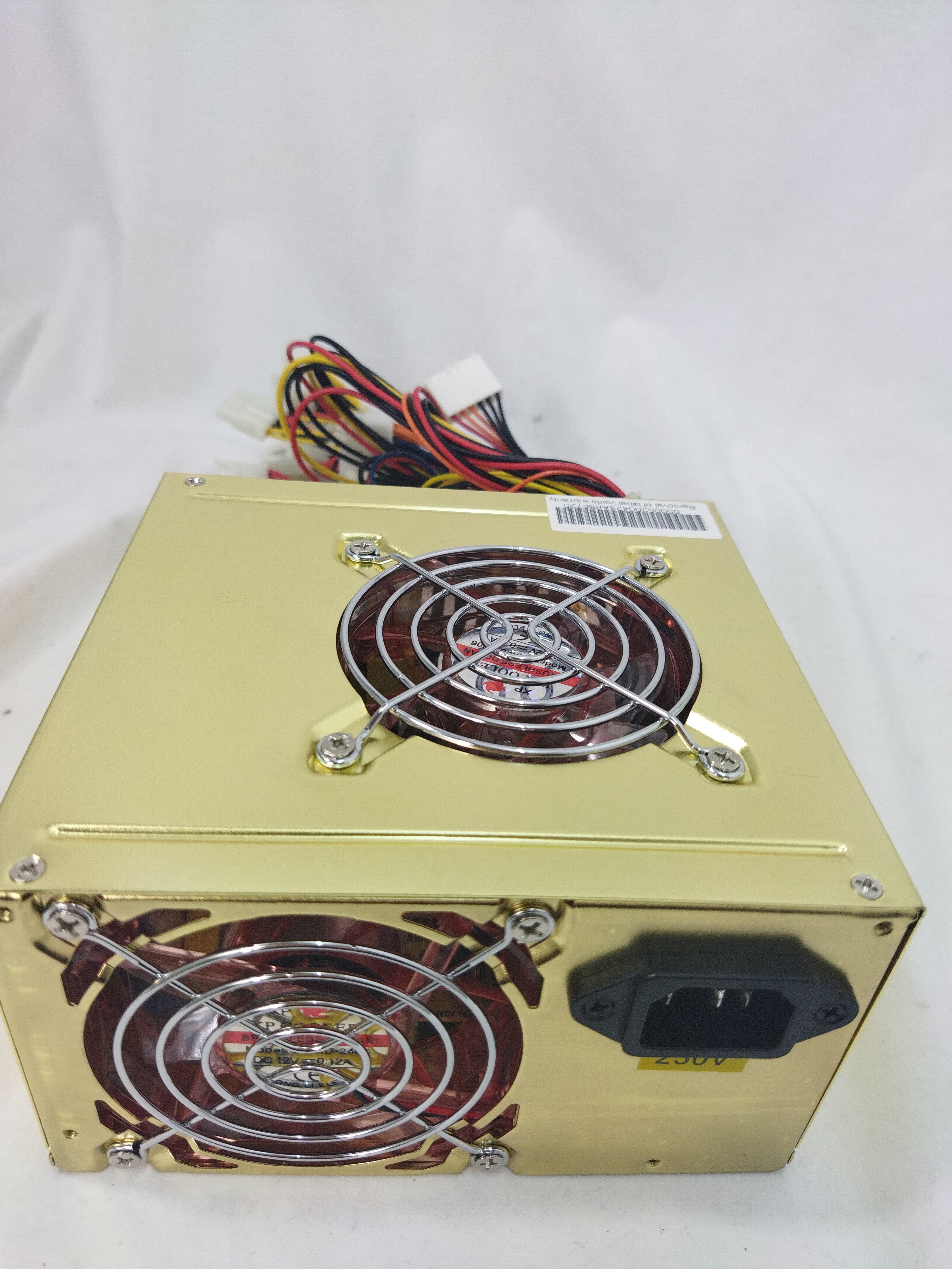 Alimentation PC Q-Tec PSU 450W Dual FAN ST-450ATXP4 Très bon état - Vue 4 - 