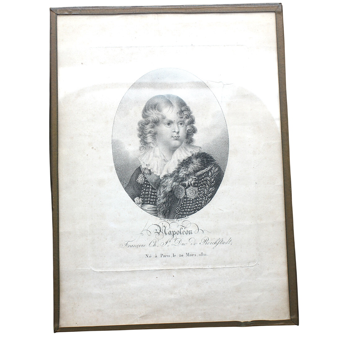 Gravure portrait du duc de Reichstadt Bon état -  reconditionné disponible sur Label Emmaüs
