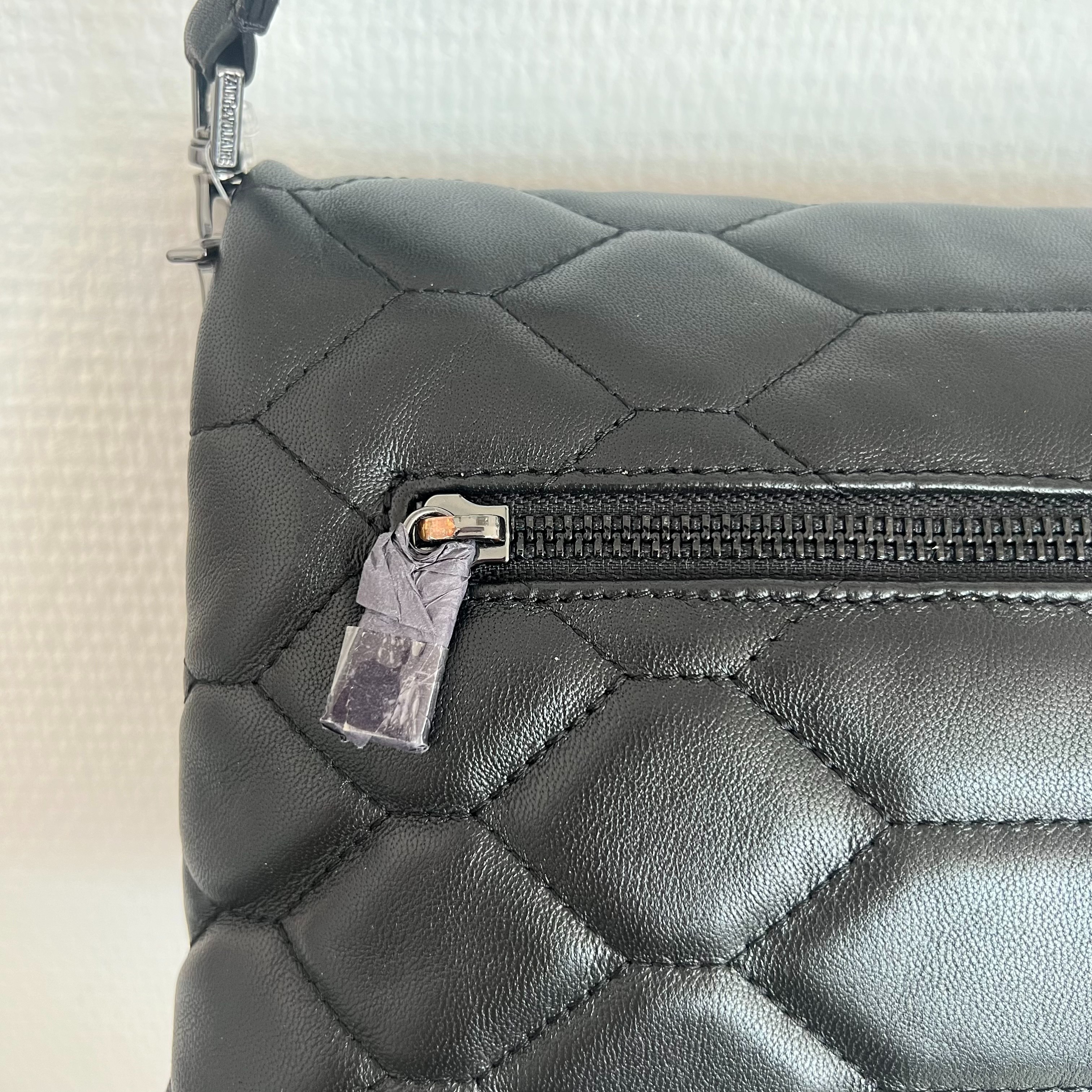 Sac à main Zadig&Voltaire Rocky matelassé en cuir noir - Image 5