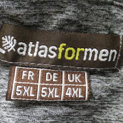 Polo gris chiné - homme - Atlas For Men - taille 5XL - Photo 4
