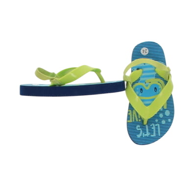 Tongs bleues et vertes imprimées - Enfant - LET'S DIVE - Pointures 24 - Photo 0