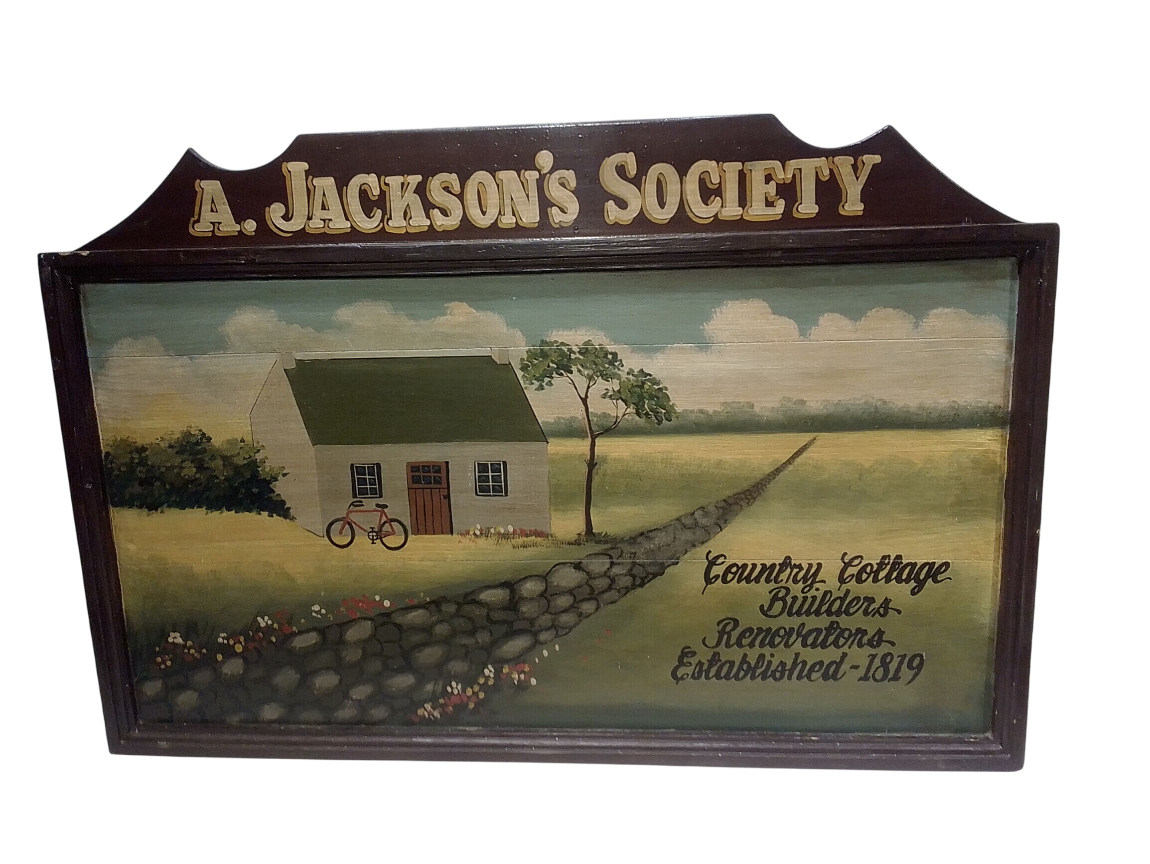 Tableau en Bois A. Jackson Society - Photo 0
