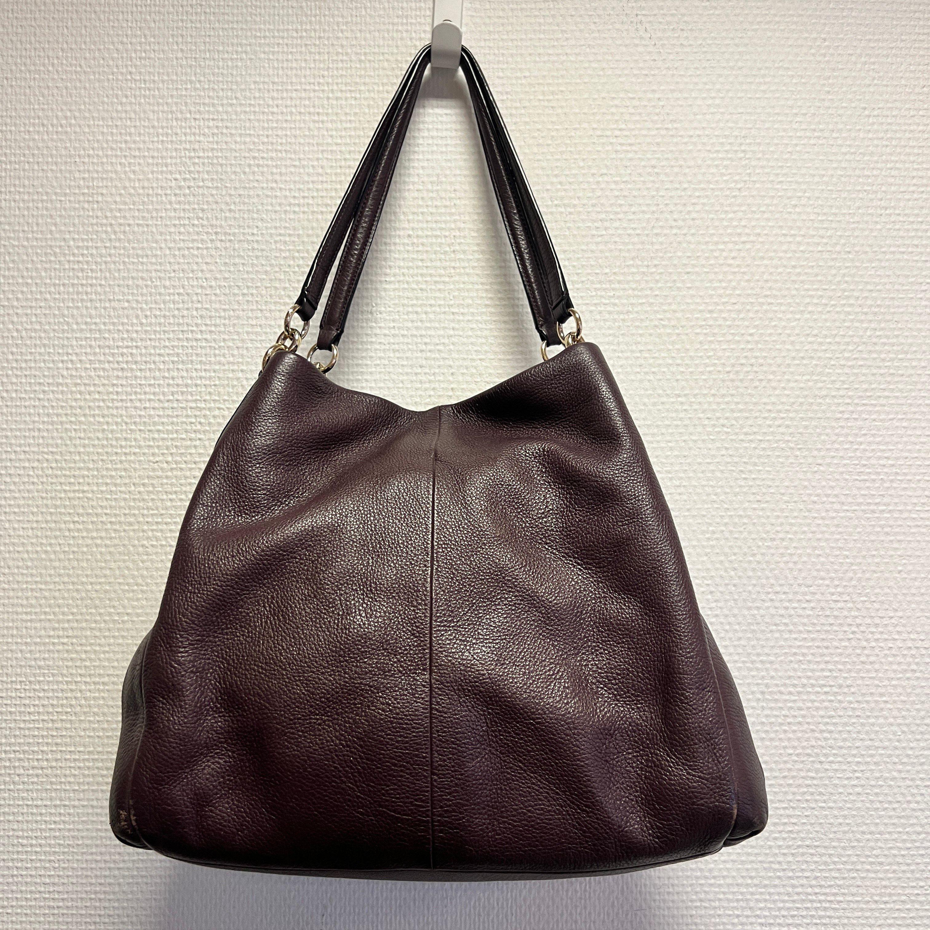 Coach - Sac à main vintage - Cuir violet  - Vue 2 - 