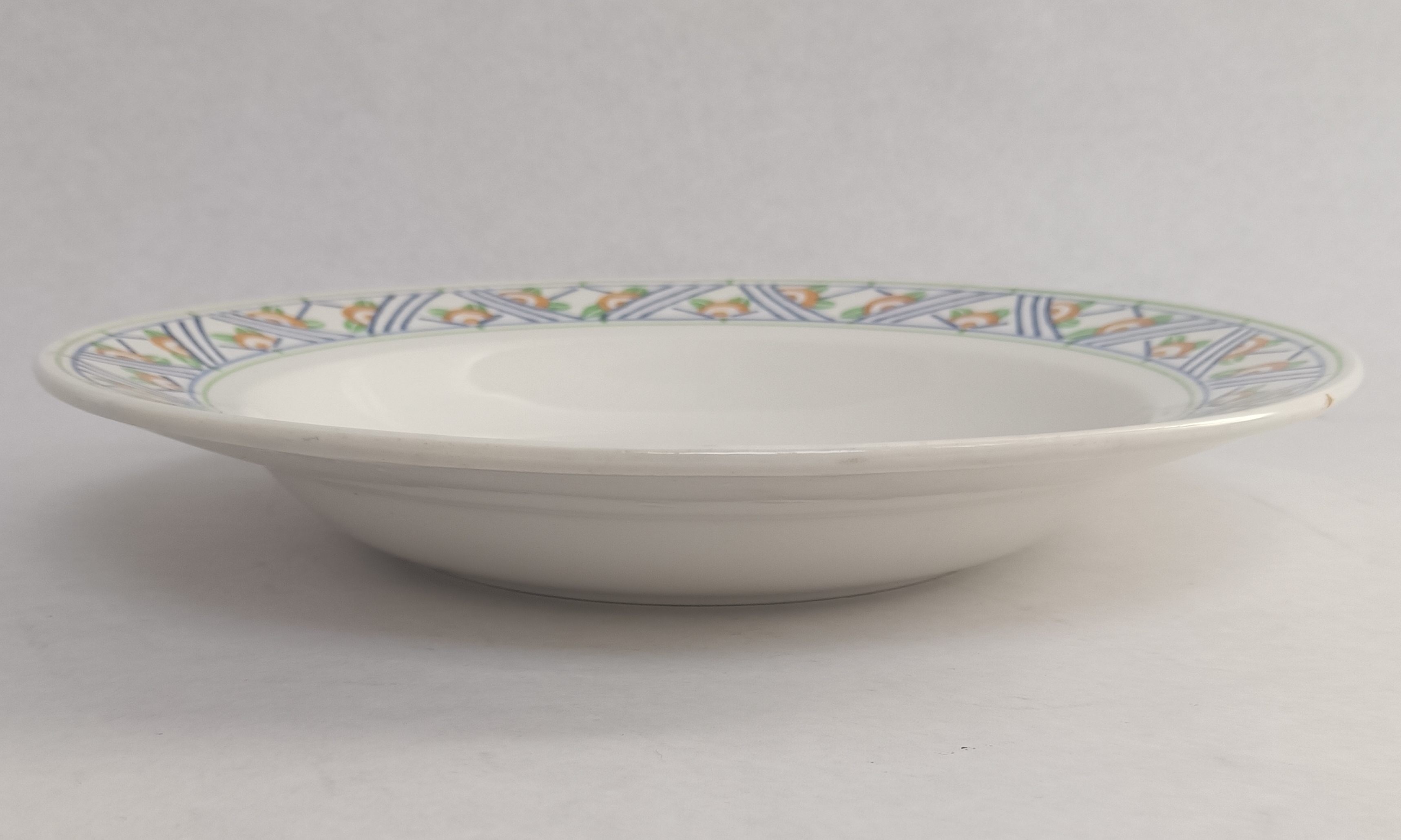 Lot de 10 assiettes creuses Digoin Sarreguemines État correct - Vue 3 - 