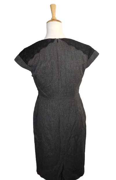 Caroll robe coupe tailleur sans manches encolure cache-coeur - Taille 38/M - Photo 3