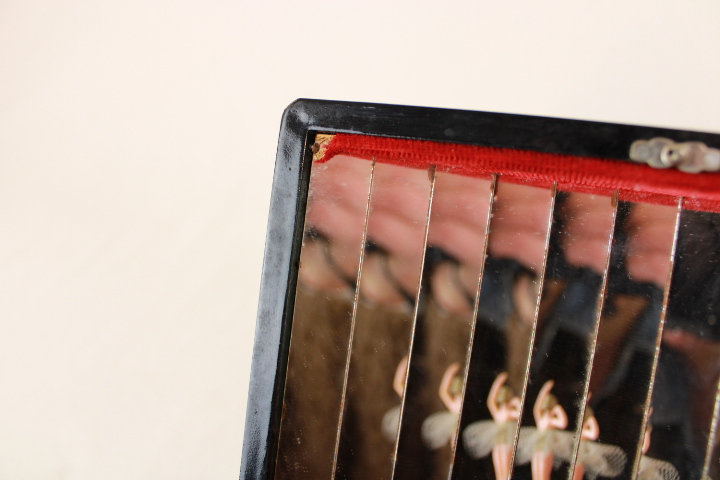 Ancien coffret à bijoux musical à remonter, motif chinois et danseuse - Photo 5