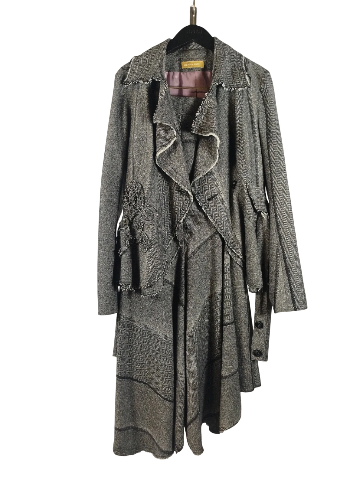 Ensemble veste + jupe en laine Jupe asymtrique | Helena Sorel - Label Emmaus - Modalova