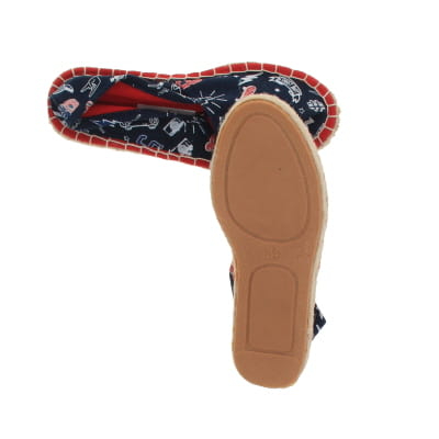 Espadrilles bleues imprimées - Fille - TISSAIA - Pointures 34 - Photo 2
