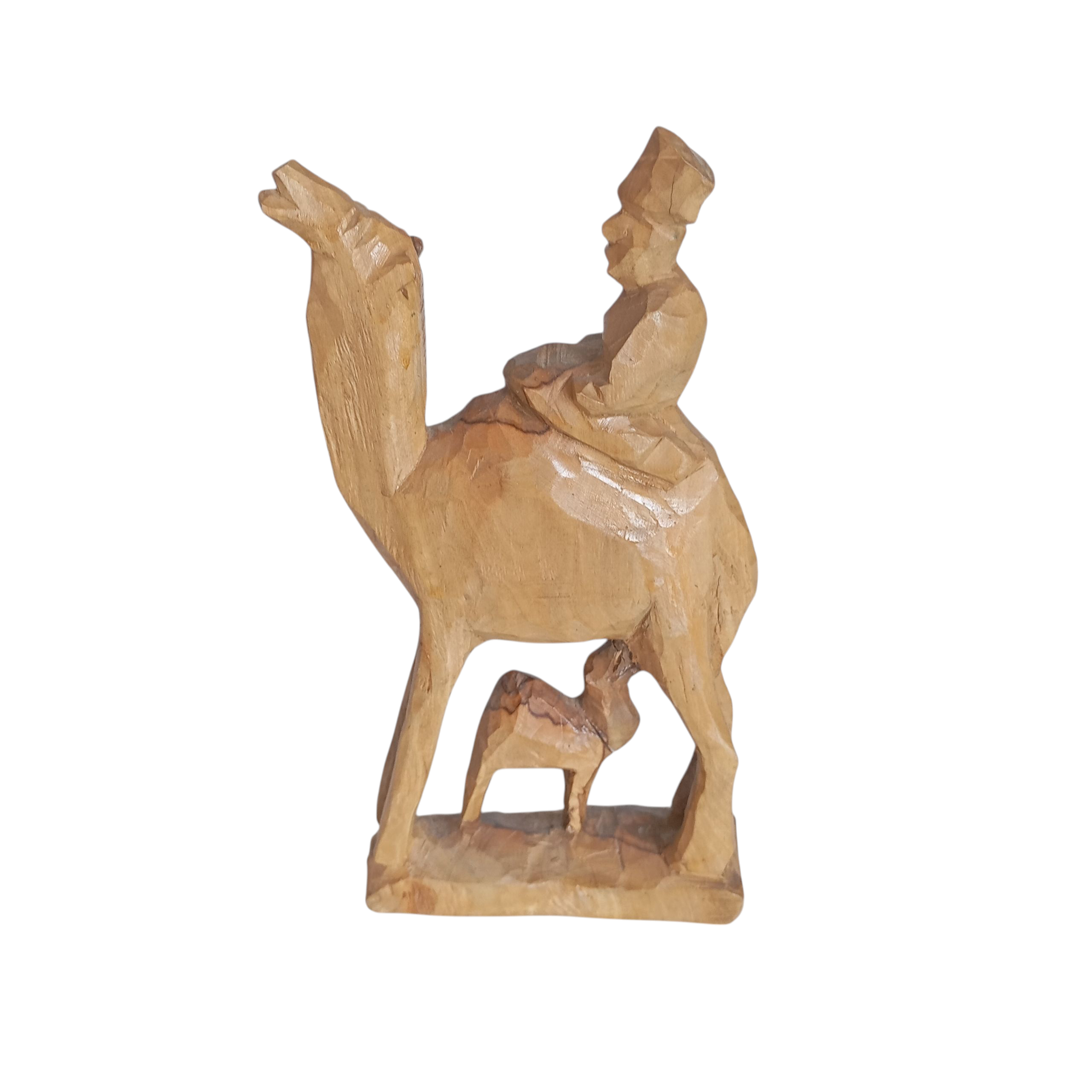 Sculpture dromadaire en bois - Photo 1